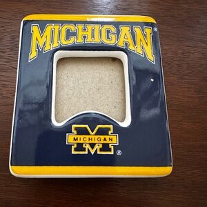 MICHIGAN picture frame go blue maize and blue university of Michigan